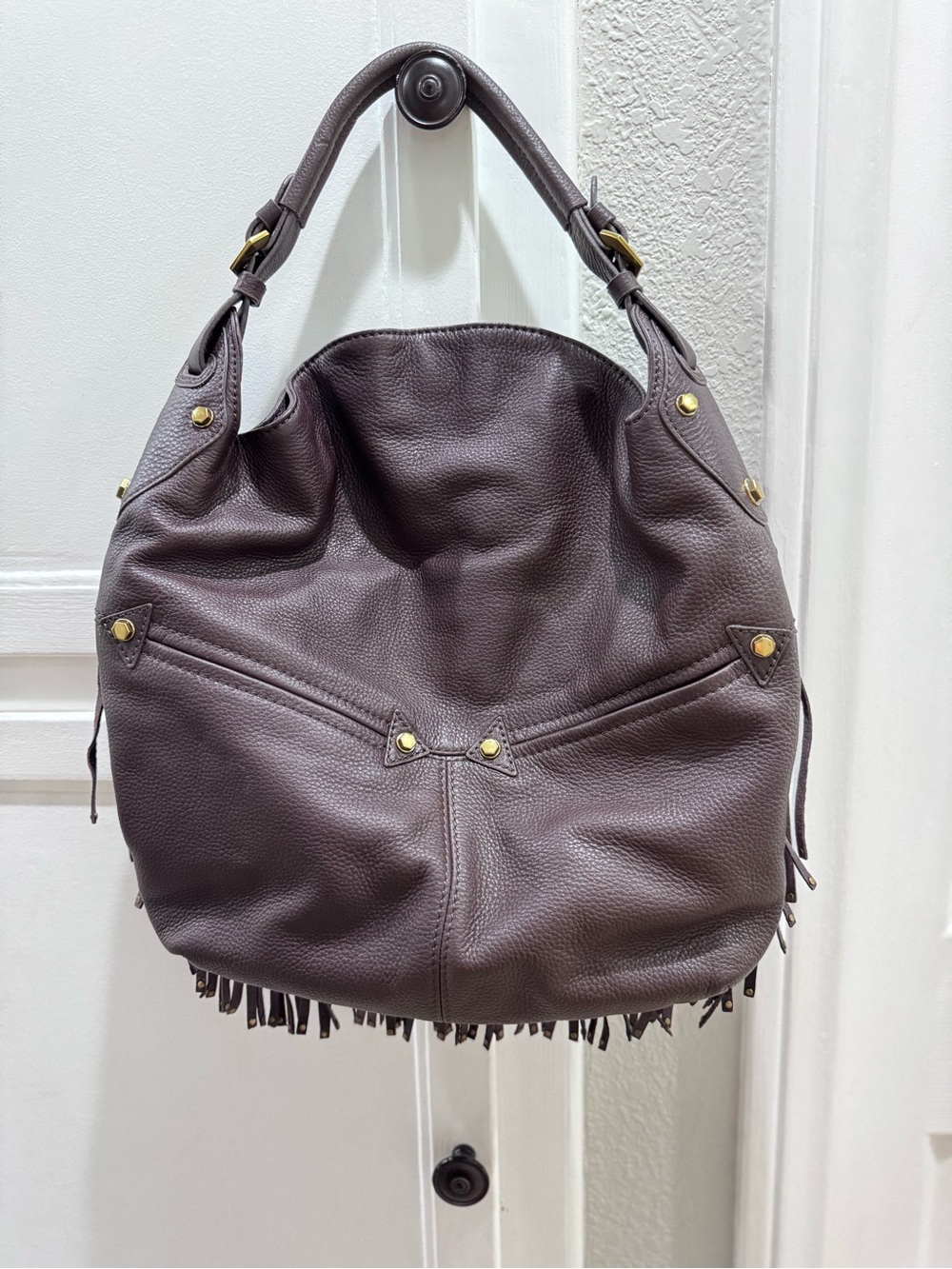 New OrYany Bristol Hobo Fringed 100% Genuine Leather Bag in Dark Brown - Picture 16 of 16